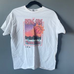 Phoenix Suns Basketball T Shirt White Vintage Medium